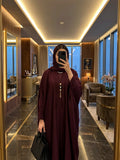 Maroon Essence Abaya