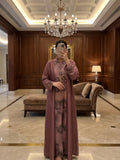 Dusky Floral Serenity Abaya