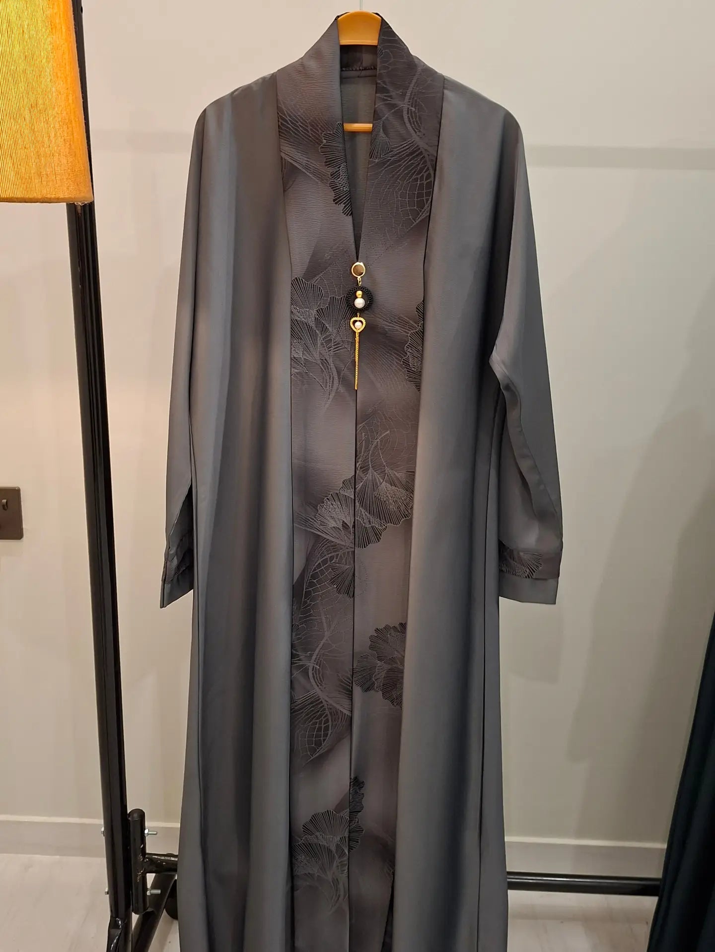 Silver Serenity Abaya