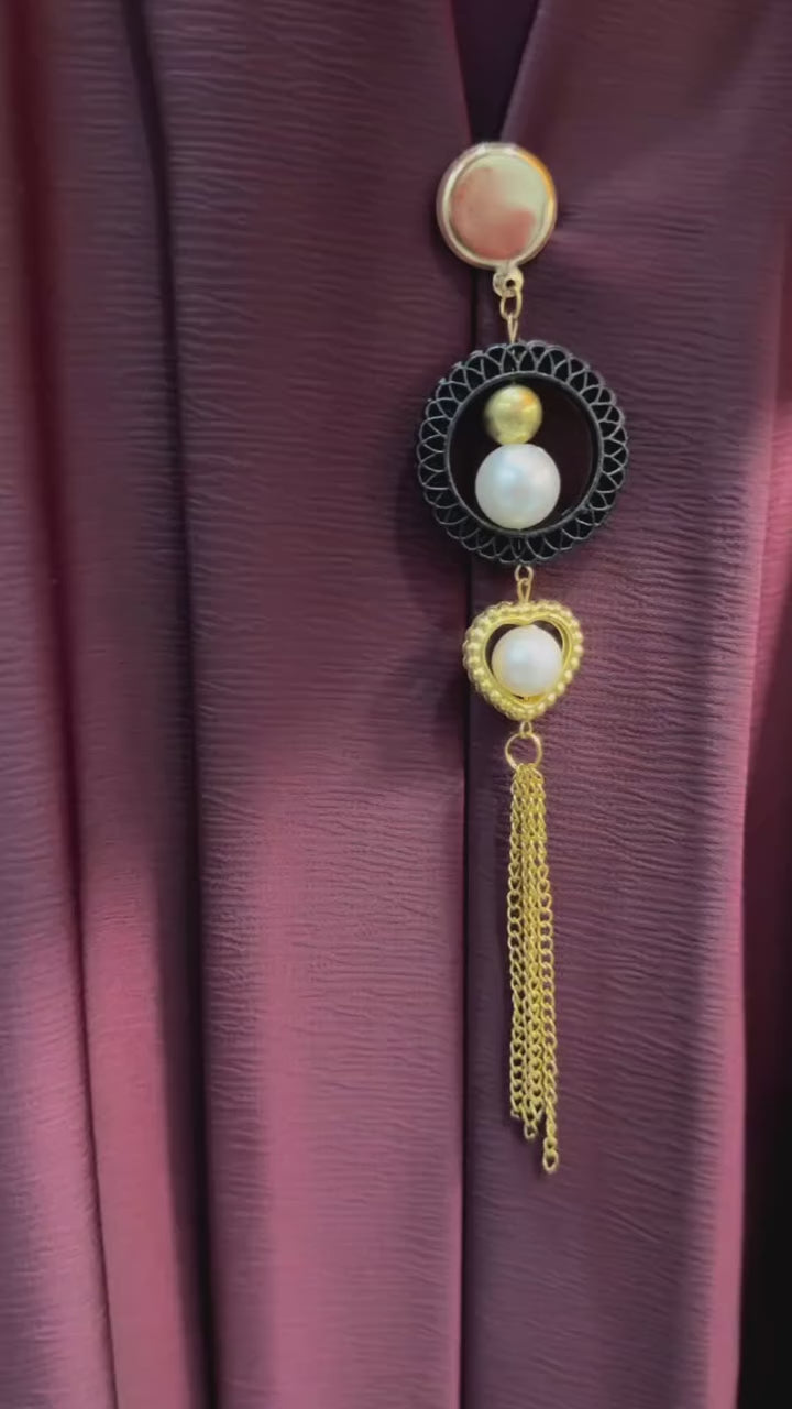 Maroon Essence Abaya